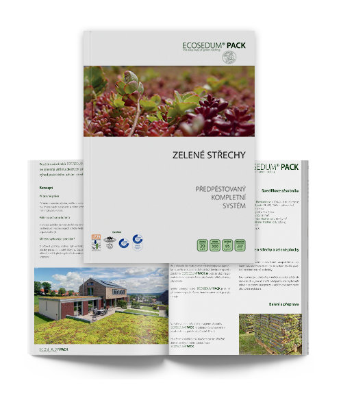 Vegetační zelená střecha - ECOSEDUM PACK